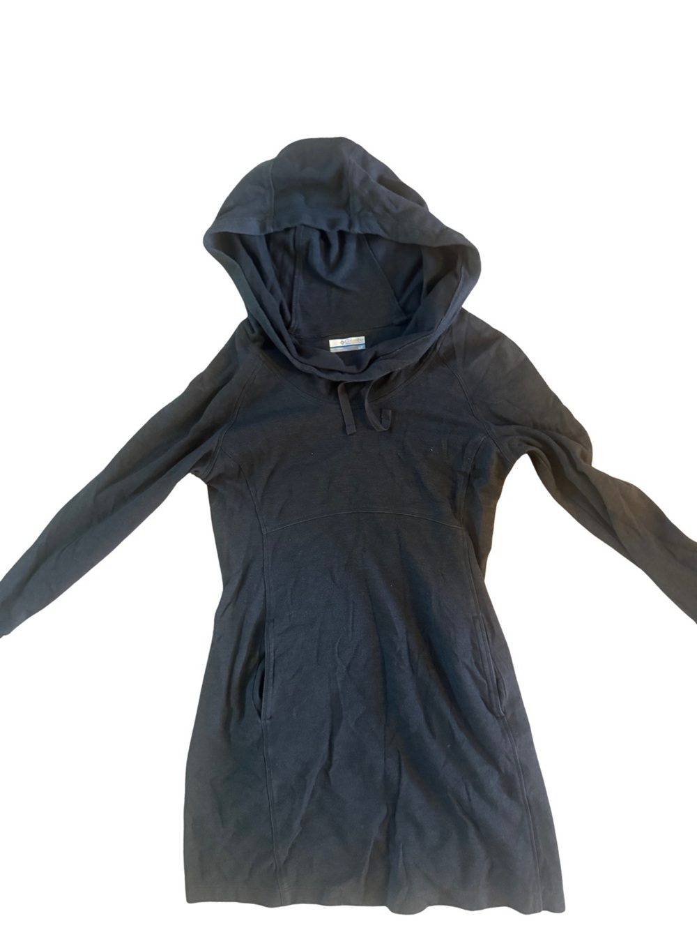Columbia Black Long-Sleeve Hooded Dress